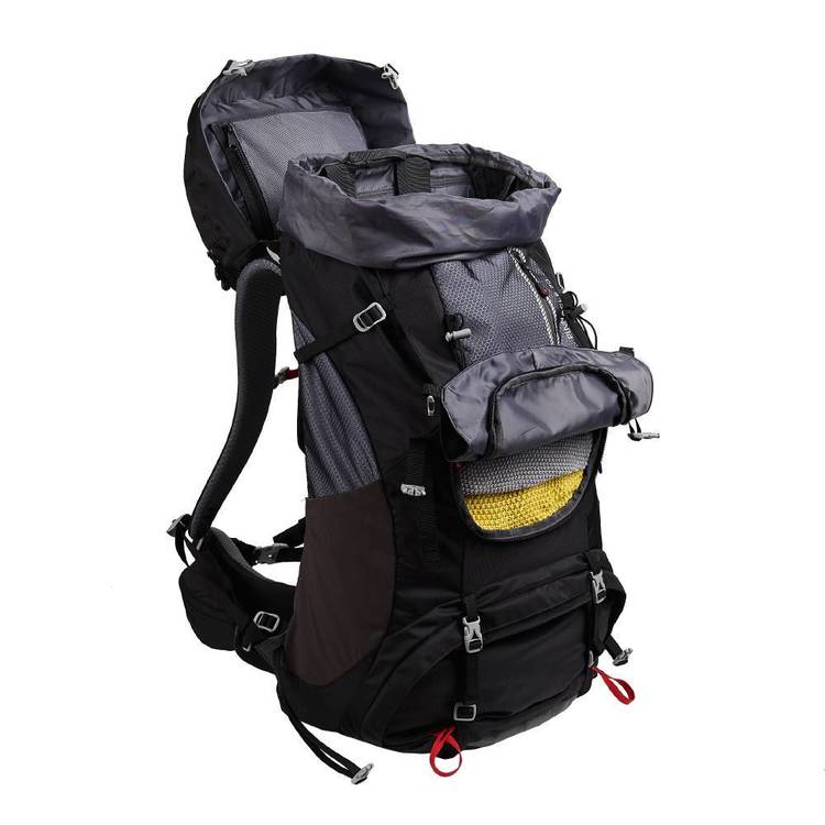 Denali Pinnacle Hike Pack Black & Grey 70 L — Wild Spirit Adventures